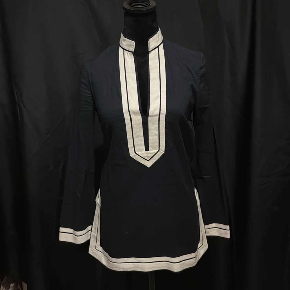 Tory Burch cotton/Linen Tunic - EUC- Size 0